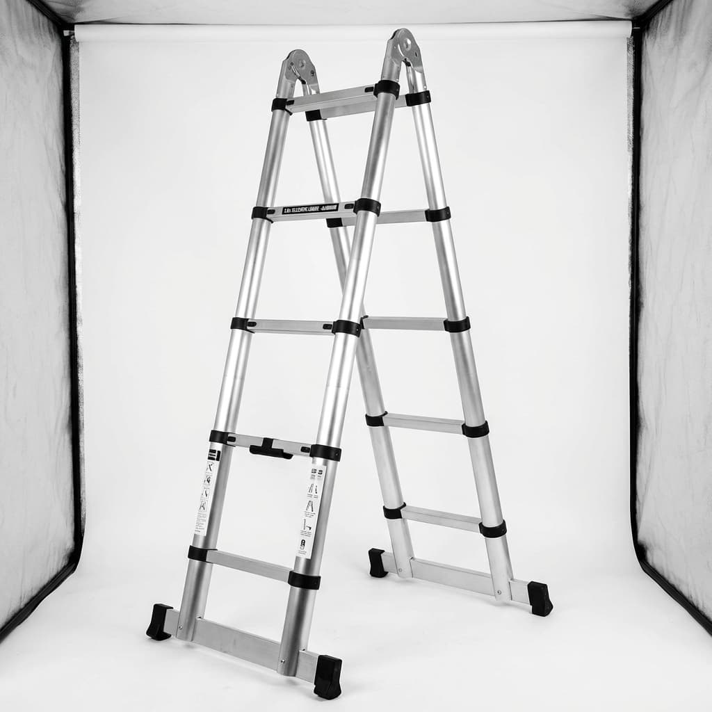 Escalera de Aluminio Telescopica 3.8m