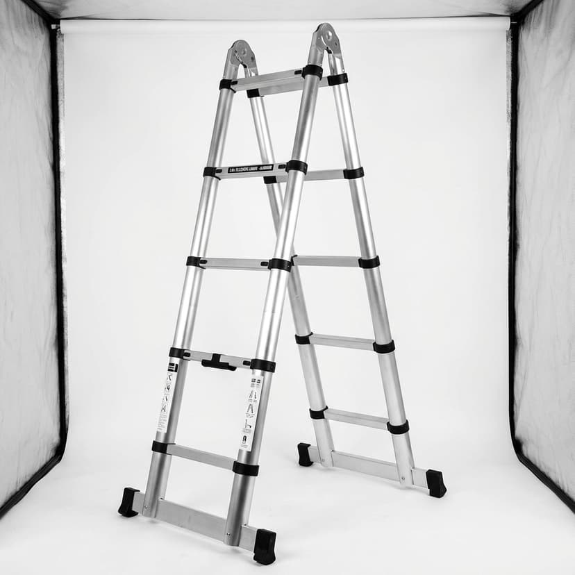 Escalera de Aluminio Telescopica 3.8m